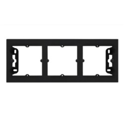 SIMON55 czarny TPN3/149 Puszka 3-krotna n/t