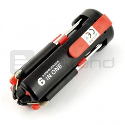 Multiśrubokręt 6w1 + latarka LED