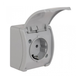 Koala Gniazdo pojedyncze SCHUKOn/t IP44 popiel z klapką popiel VG 181-03 61.391