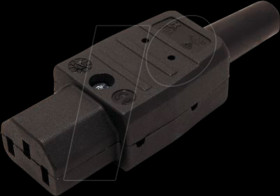 915.170 IEC coupling, straight, black