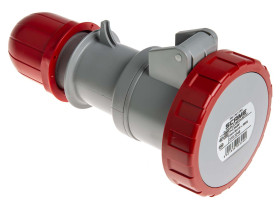 Złącze przemysłowe - zasilające 32A Gniazdo 415 V 3P + E Żeński Scame Czerwony Montaż na kablu, IP67