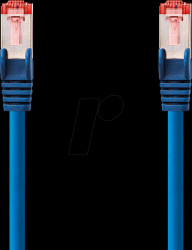 CCGL85221BU10 Patch cable, Cat.6, S/FTP, 1 m, blue