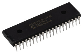 Mikrokontroler Microchip PIC18F4523-I/P PIC18F4523 PDIP 40-pinowy Otwór przelotowy PIC 32kB 8 bit 64 MHz, 1.54 kB RAM
