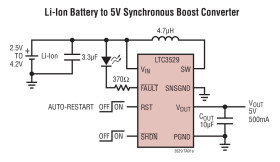 1.5A, 1.5MHz Step-Up DC/DC Converter in 2mm × 3mm DFN