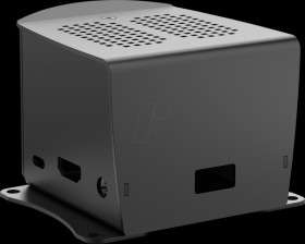 RSP 2 H SA L Case for Raspberry Pi 3A+, aluminum, black, tab