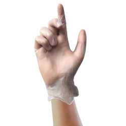 Rękawice jednorazowe, rozm. 9, Duże, 100 szt., kolor: bezbarwne, Unigloves