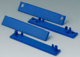 Cover strip, straight, PC, (W) 80 mm, blue, C2201087