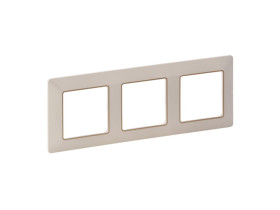 VALENA LIFE Ramka 3 potrójna kremowa/złota 754063 LEGRAND