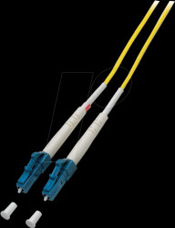 O0948.15 Simplex fiber patch cable LC-LC G657.A2 15m 2.0mm Yellow 9/125µm