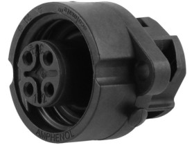 CA3GD gniazdo żeńskie przykręcany na panel 3+PE; 400V / 16A