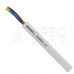 Kabel instalacyjny NHXMH-J 5x2,5mm2 szary 300/500V bezhalogenowy LSOH B2ca drut ICEL