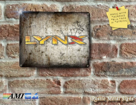 Atari LYNX Logo - Rustic - Eyecatching Finish - Metal Sign
