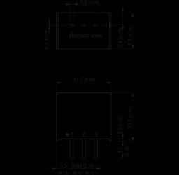 TSRN 1-24120 Switching regulator TSRN-1 series, 12.0 V DC, 1 A