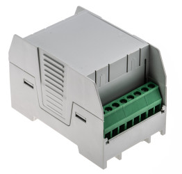 Zestaw obudowy szyny DIN 75.4mm szerokość 45mm Wentylowana 75.4 x 45 x 53.5mm materiał: ABS Płytka drukowana Phoenix