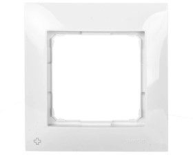 Simon 54 Premium Ramka pojedyncza antybakteryjna biała /do karton-gips/ DRK1/AB11
