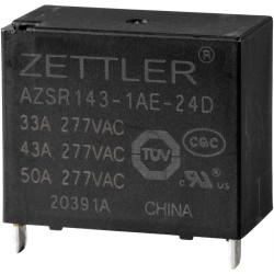 Zettler Electronics AZSR143-1AE-24D Power Relay 24V DC 50A 1 Maker 1pc
