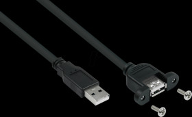 UK20P-AEA-005S USB 2.0 cable, A connector to port, mount, 50 cm