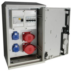 Rozdzielnica budowlana na słup (2X2P+Z, 1X16A/5P, 1X32A/5P) RB26X40K40-00112W-S0