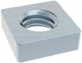 Square nut, M3, H 1.8 mm, steel, galvanized, DIN 562, 0562003ZN