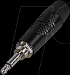 RTP2C-BAG 3.5mm mono 2-pin jack plug, black housing