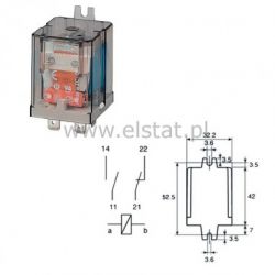 Przekaźnik Finder 65.31.9.024 ( 24VDC 20A 1Z 1R)