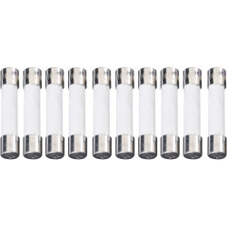 ESKA 632.707 Time Delay Ceramic Micro Fuse 6.3 x 32mm 100mA 500V, Pack of 10