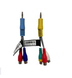 Adapter 3.5 4 pola rca cinch