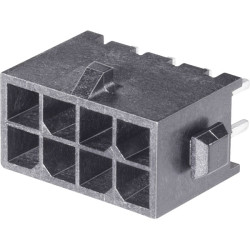 TE 4-794630-2 Micro Mate-N-Lok Male Header Through Hole Vertical Tin 2x6P Black