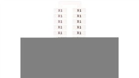 Oznacznik Do Złączek Euro 2,5-70Mm2 20Szt 43192 (Nadruk X1)/1 Blister=20 Szt/