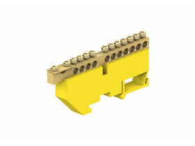 Listwa zaciskowa ochronna 11-modułowa/11x16mm2+1x35mm2/Żółta LZN1102-Z R739596 AN-KOM