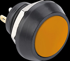 GQ12B-10JOA Pushbutton,Ø 17,5/12 mm, 2A-36 VDC, orange