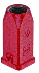 Grommet housing, size 3A, zinc die casting, M20, straight, longitudinal bow locking, IP44/IP65/IP67, 19200031446