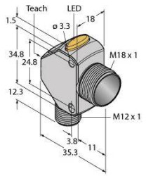 Skaner kontrastu Turck Q3XTBLD100-Q8 3091632 1 szt.