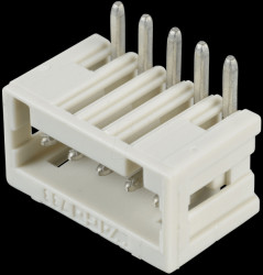 733-365 Print pin header, micro, RM 2.5, angled, 5-pin