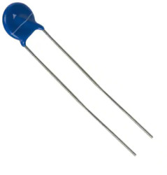 Varistor, radial, VV 100 V, 1200 A, 85 V (DC), 60 V (AC), ±10 %, 0.25 VA (AC), 4.8 J, B72207S0600K101