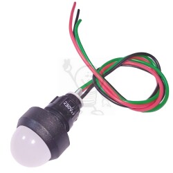 Led z przewodami Fi.20 230V AC RG czer./ziel.MIG