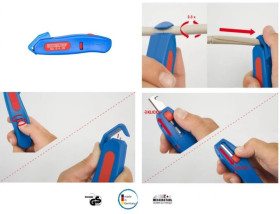 Nóż do kabli weicon Ø 4-28 mm / WEICON ściągacz izolacji / Cable Stripper No. S 4 - 28 / Made in Germany / 50055328