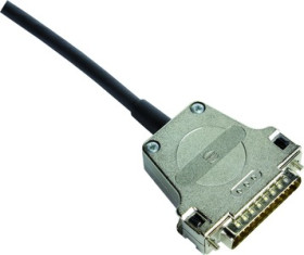 D-Sub connector housing, size: 3 (DB), straight 180°, cable Ø 3 to 12.5 mm, metal, silver, 09670250344