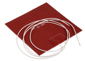 Silicone Heater Mat 12 V DC Rozmiar maty 100 x 100mm Kwadrat 10 W 100 x 100 mm