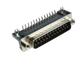 D-SUB 25 Wtyk kątowy do druku