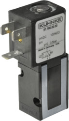 3/2-way NO poppet valve, 0.9-3.5 bar, 24 V, 6 W, 97.110.00.00