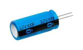 50F / 2,7V Superkondensator Gold Cap, montaż pionowy