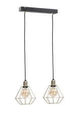 Lampa wisząca loftowa 2xE27 COMO GOLD