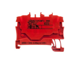 Złączka szynowa 2-przewodowa 1,0mm2 czerwona 2000-1203 TOPJOBS