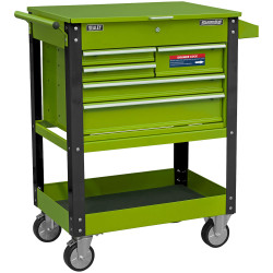 Sealey AP890MHV Superline PRO HD Mobile Tool/Parts Trolley &#x2B; 5 Drawers &#x2B; LockTop
