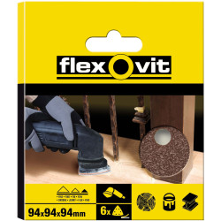 Flexovit 78072764915 Delta Hook &amp; Loop Sanding Sheet 94mm Assorted (Pack 6)