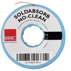 Kontakt-Chemie 31979-AA SOLDABSORB Desoldering Braid 10m x 1.5mm Flux