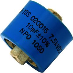 TOS 020016 RF Power Barrel Capacitors with Screw Terminals, Class 1 and Class 2 Ceramic