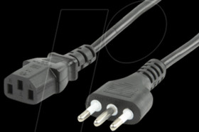 Cold appliance connection cable, 1.8 m, IT plug