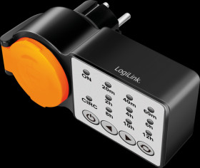 ET0015 Outdoor timer, LED, IP44, 3600 W, black/orange